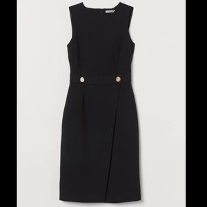 H & M Black faux wrap blazer dress (NWT)